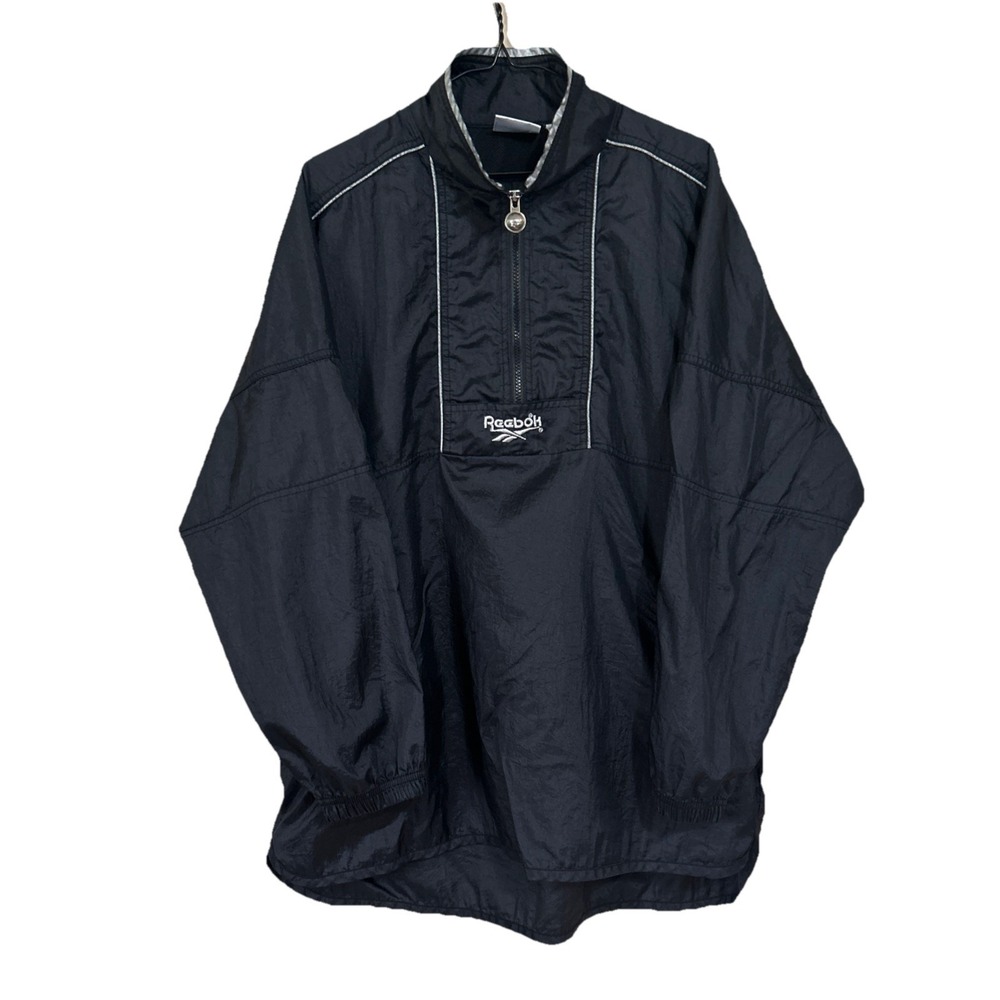 VTG‎ Reebok M Quarter Zip Pullover Lightweight Windbreaker Jacket Men's/Unisex